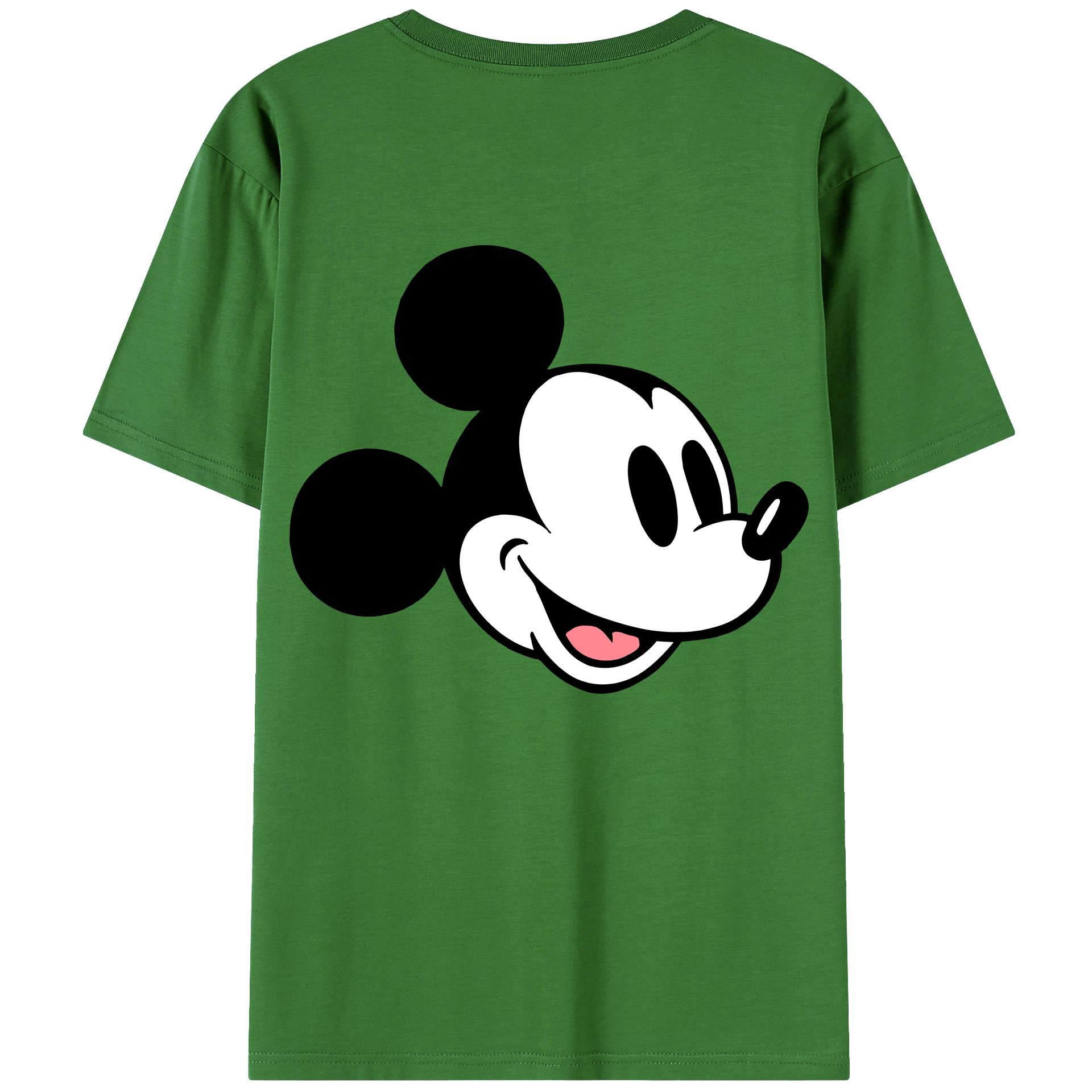 （画像用） ミッキーマウス Mickey Mouse レディース半袖Tシャツ(バックプリント)